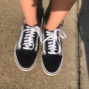 Black/ Grey Vans W8.5 M7